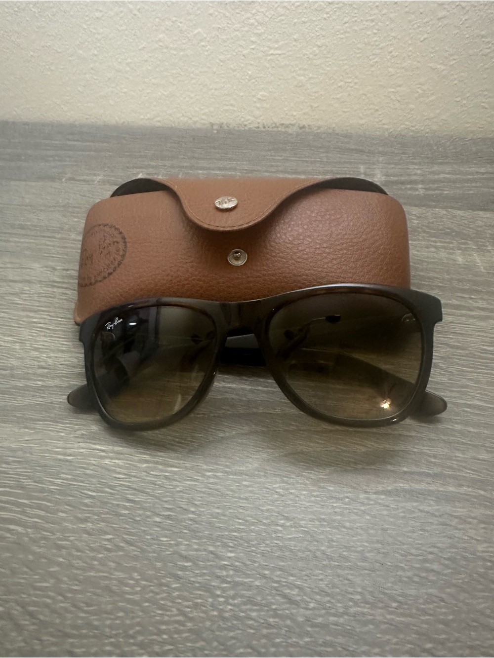 Ray-Ban RB 4184 Unisex Brown Frame Sunglasses with Brown Case